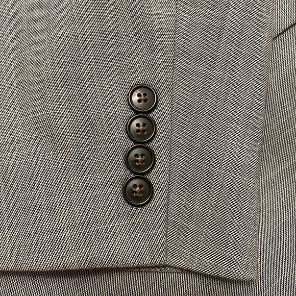 Chaps Ralph Lauren Blazer Sports Suit Coat Size 52R Solid Grey - Picture 7 of 13